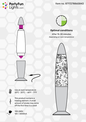 Värvimuutev litritega lamp