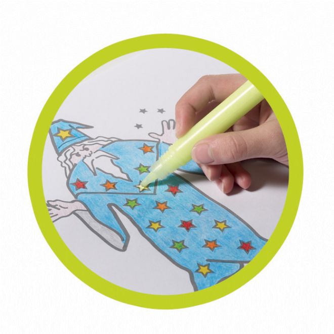 Pimedas helendava tindiga markerid