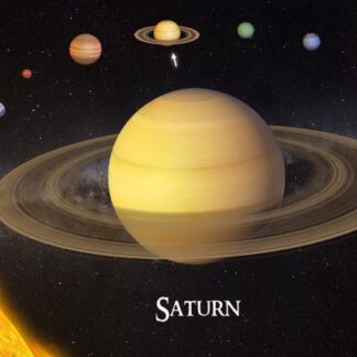 3D Postkaart "Saturn"