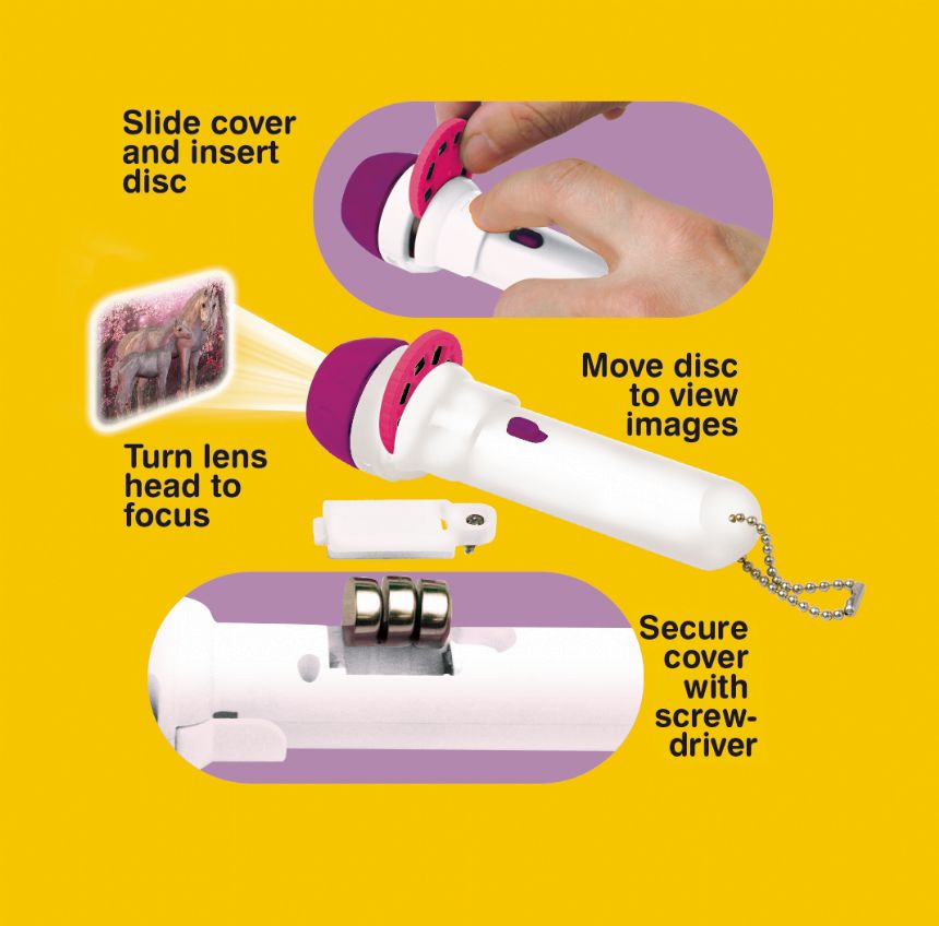 Taskulamp-projektor "Ükssarvik"