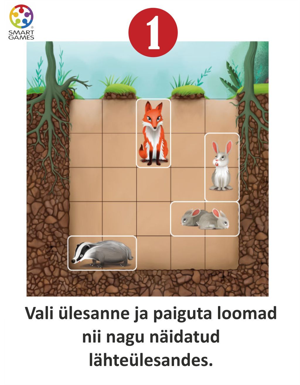 SmartGames Reisimäng "Taibukate jänkude urg"