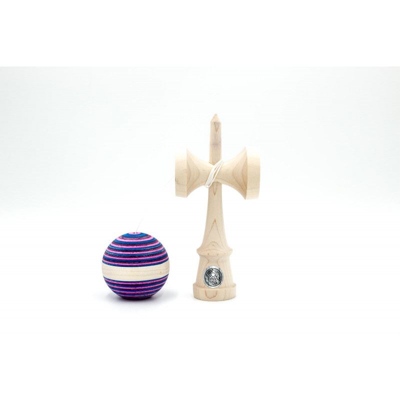 Kendama "Fuchsia Flash Maple Stripe"