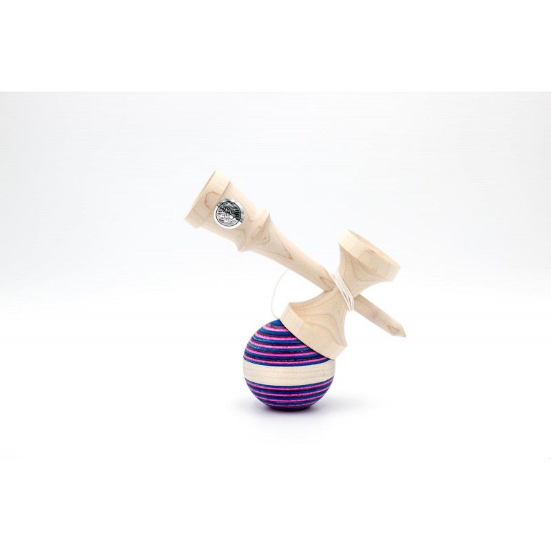 Kendama "Fuchsia Flash Maple Stripe"