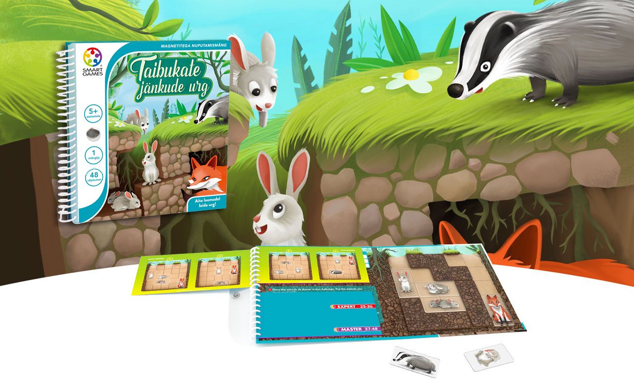 SmartGames Reisimäng "Taibukate jänkude urg"