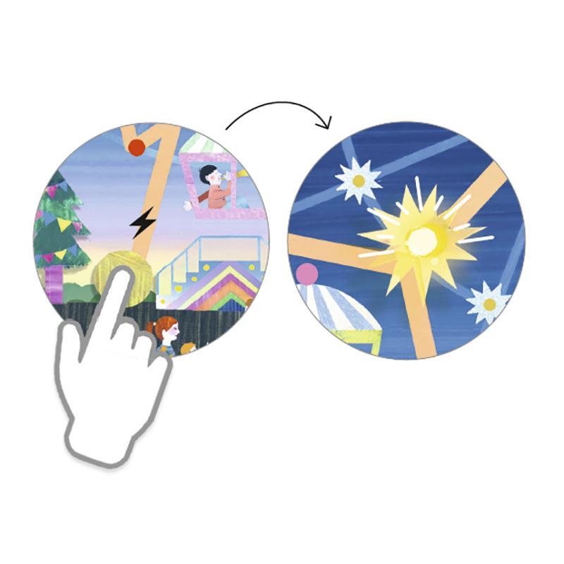 DJECO Valgustusega paberi komplekt "Karussell"