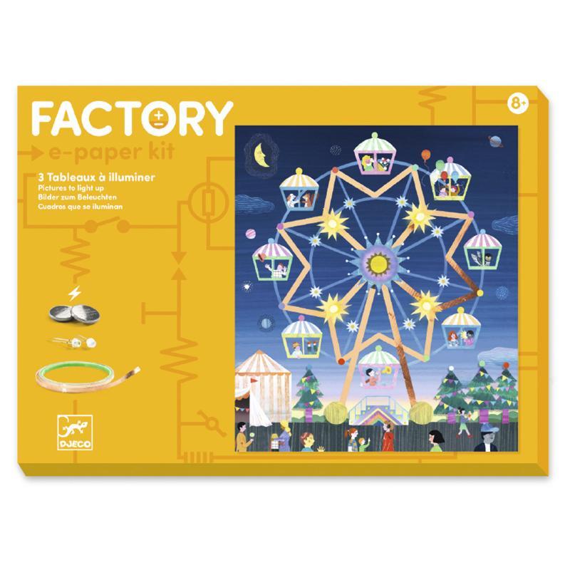 DJECO Valgustusega paberi komplekt "Karussell"