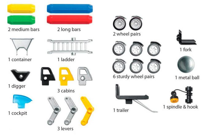 Magnetkonstruktor SmartMax, masinad 25 osa