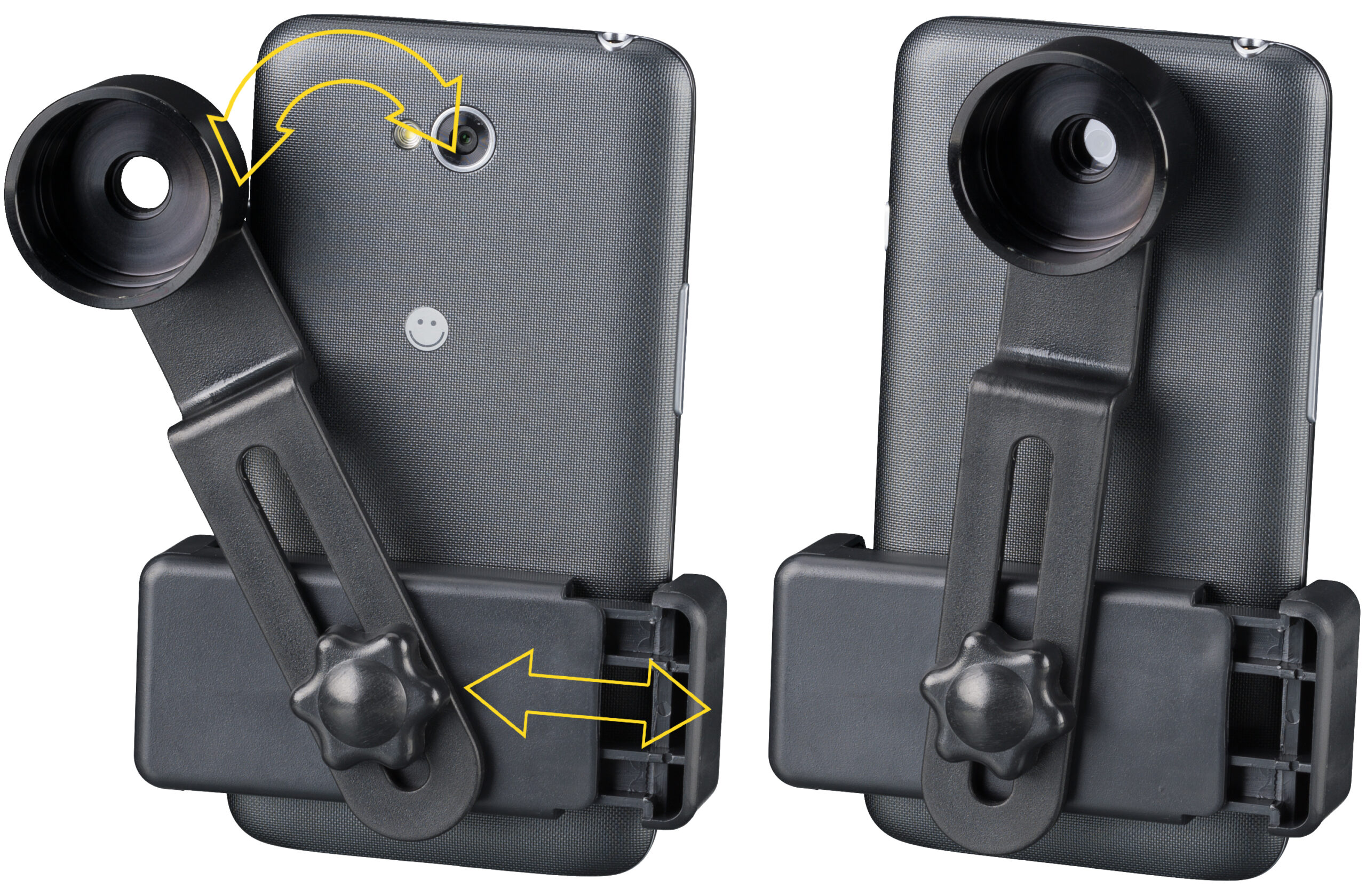 Mikroskoop nutitelefoni adapteriga 40x-640x