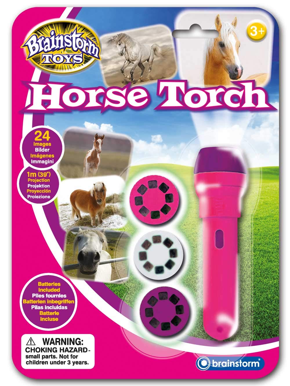 Taskulamp-projektor "Hobused"