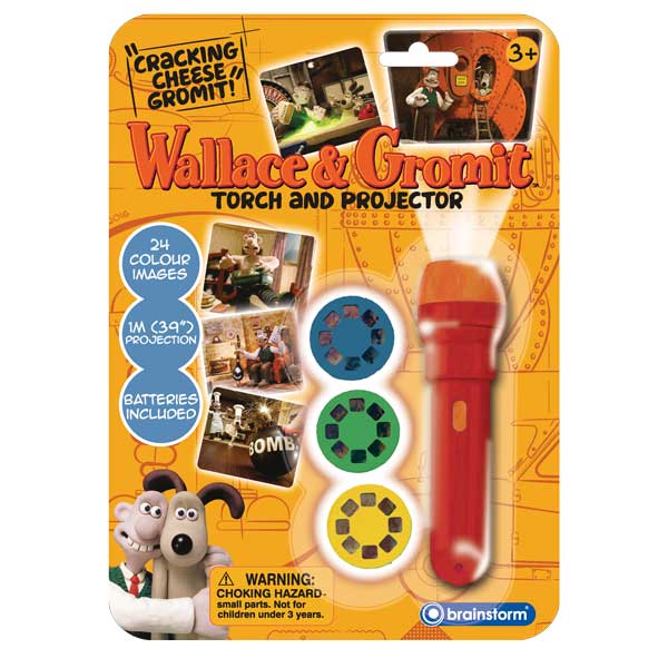 Taskulamp-projektor "Wallace & Gromit"