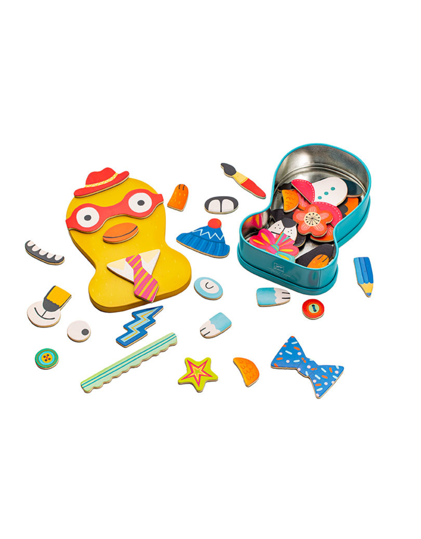 DJECO Puidust magnetid "Portreed"