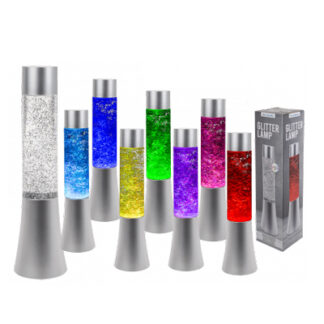 Värvimuutev glitterlamp