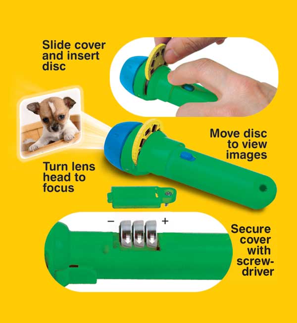 Taskulamp-projektor "Kutsikad"