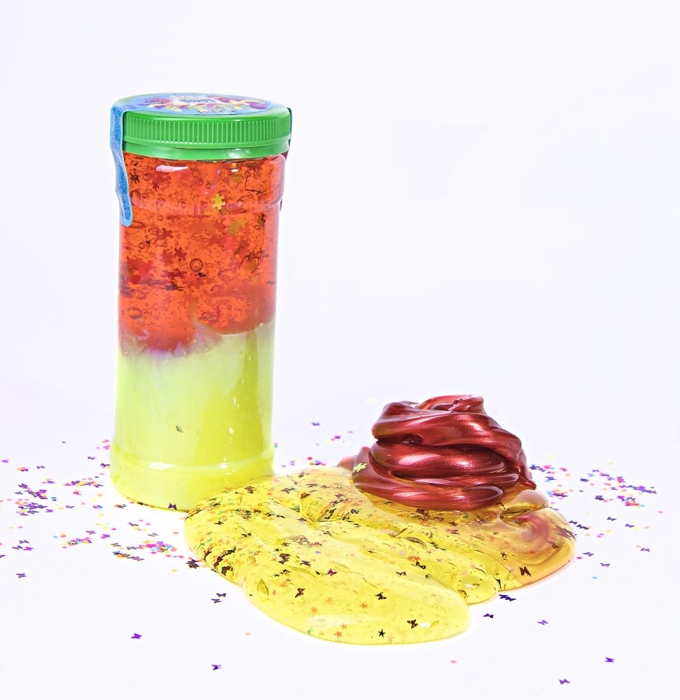 Kahevärviline lima litritega