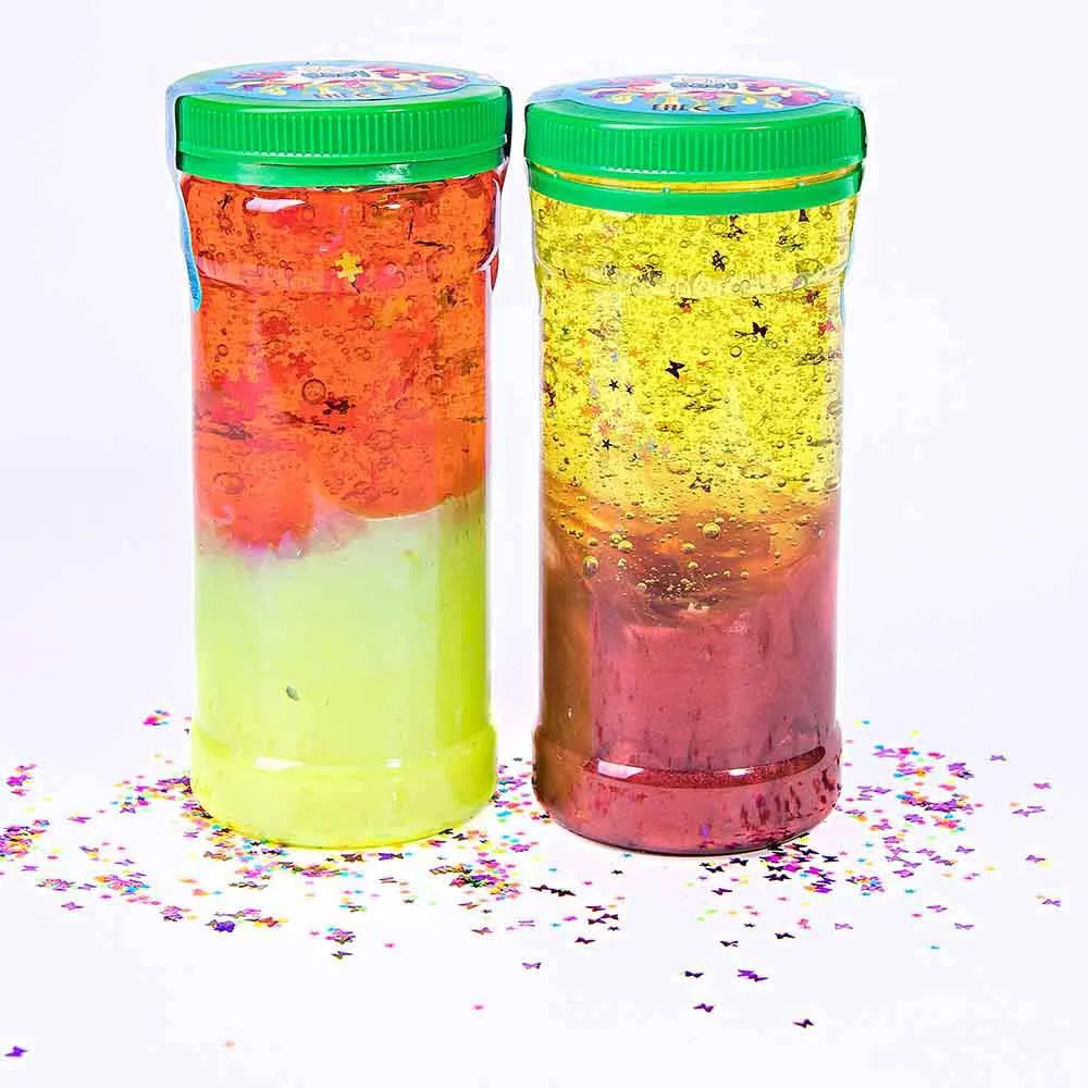 Kahevärviline lima litritega