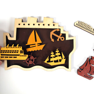 Puidust mõistatus "Laevad"