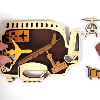 Puidust mõistatus "Lennuväli"