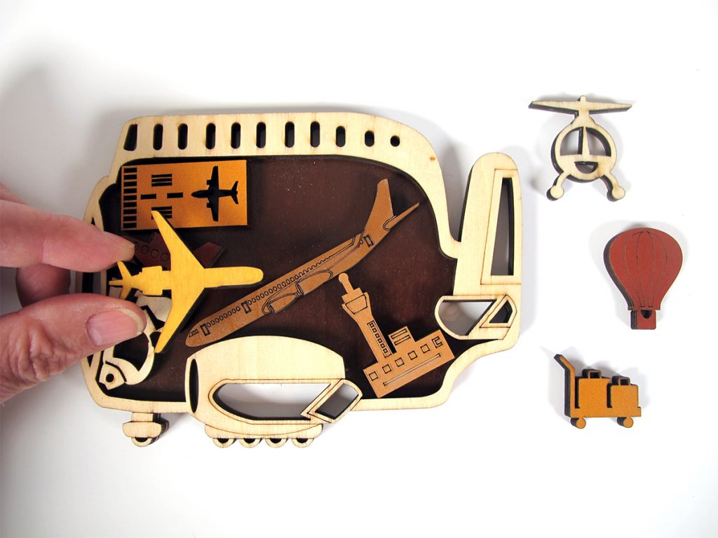 Puidust mõistatus "Lennuväli"