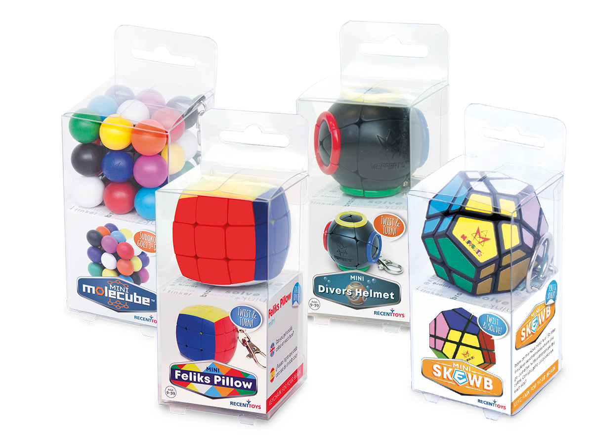 Nuputamisvigur "Molecube Mini" võtmehoidja