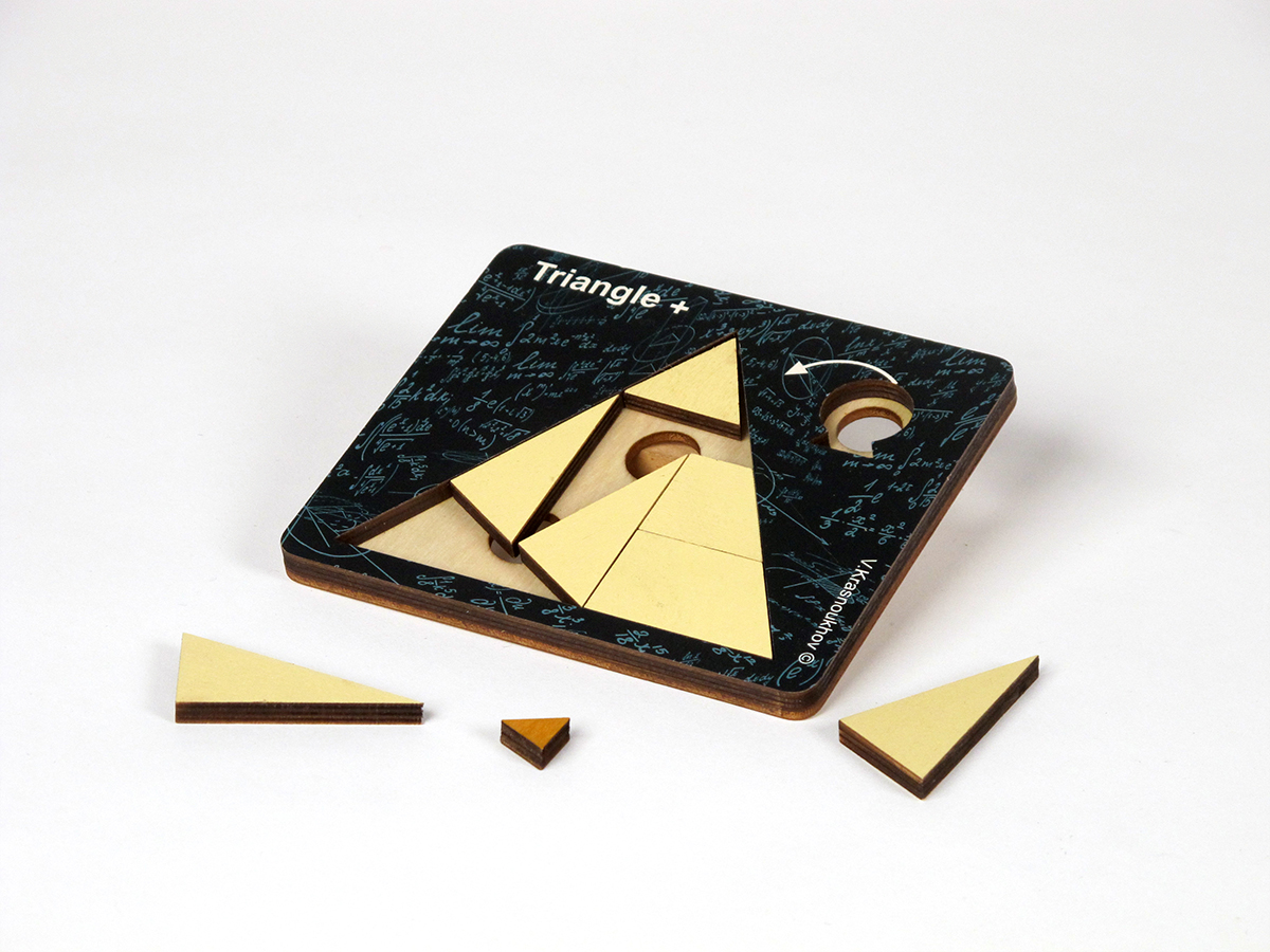 Puidust pusle "Kolmnurk +"