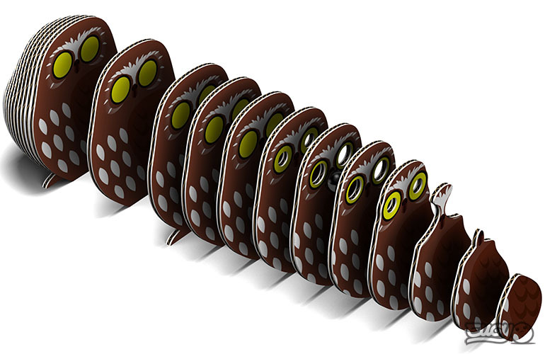 EUGY 3D mudel "Öökull"