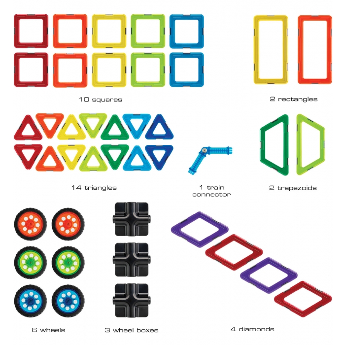 Magnetkonstruktor GeoSmart "Kosmose veok" 42 osa