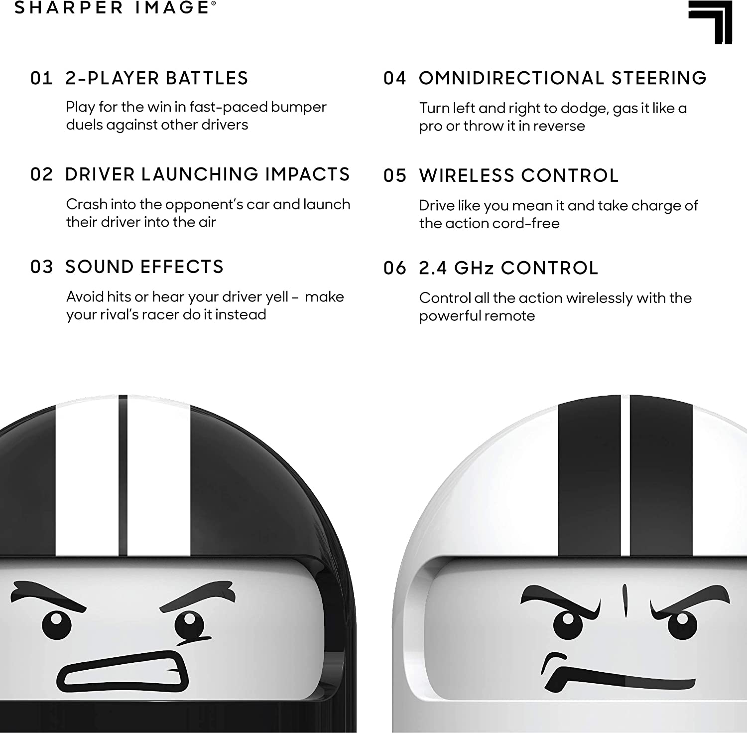 Sharper Image Puldiga juhitavad Põrkeautod