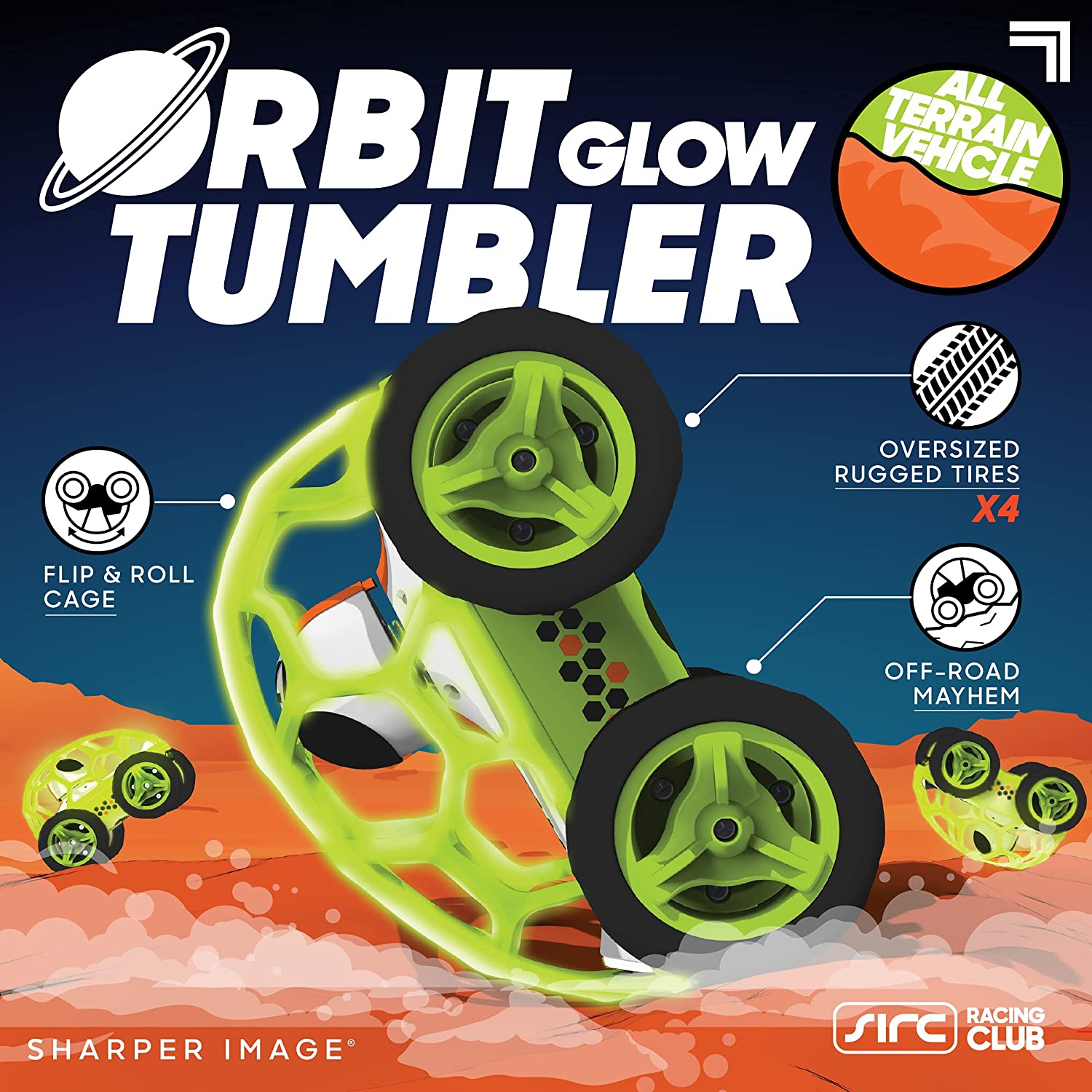 Sharper Image Puldiga juhitav trikiauto "Orbit Tumbler"