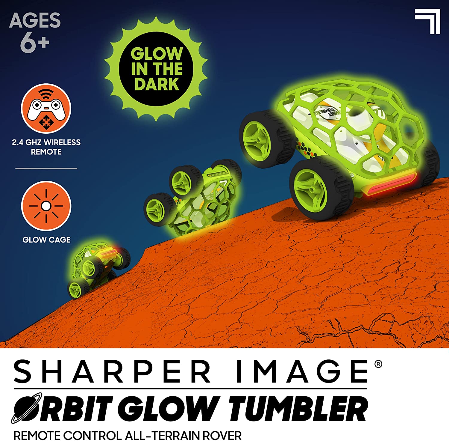 Sharper Image Puldiga juhitav trikiauto "Orbit Tumbler"