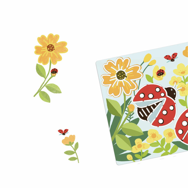 DJECO Šabloonid "Kirev lilleaed"