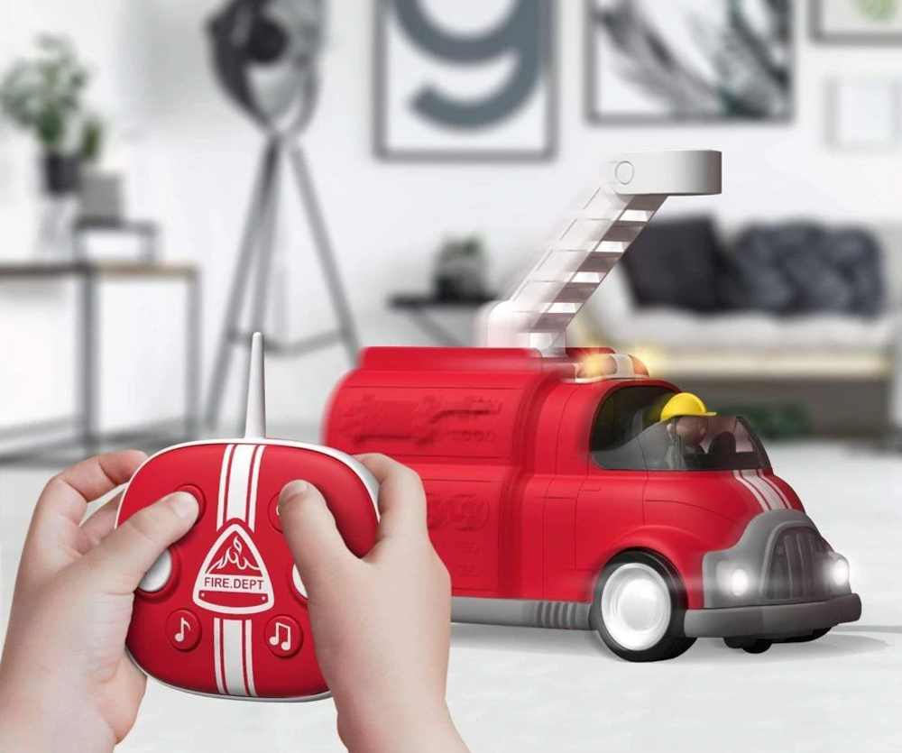 Sharper Image Puldiga juhitav Tuletõrjeauto