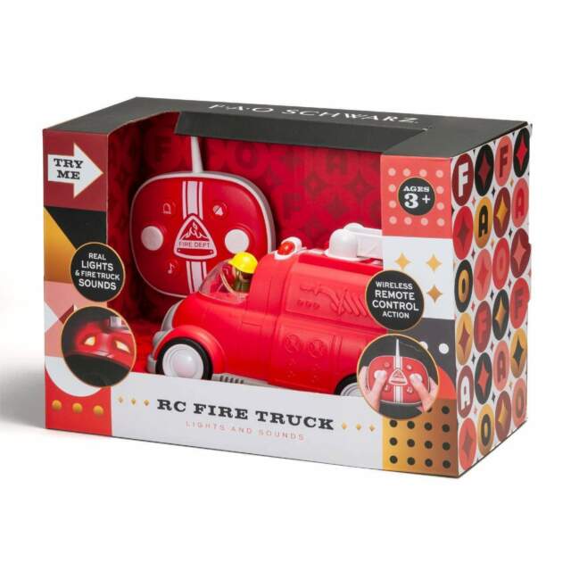 FAO Schwarz RC Fire Engine Truck Lights