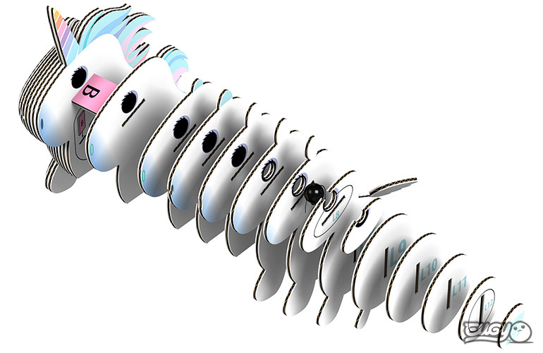 EUGY 3D mudel "Ükssarvik"