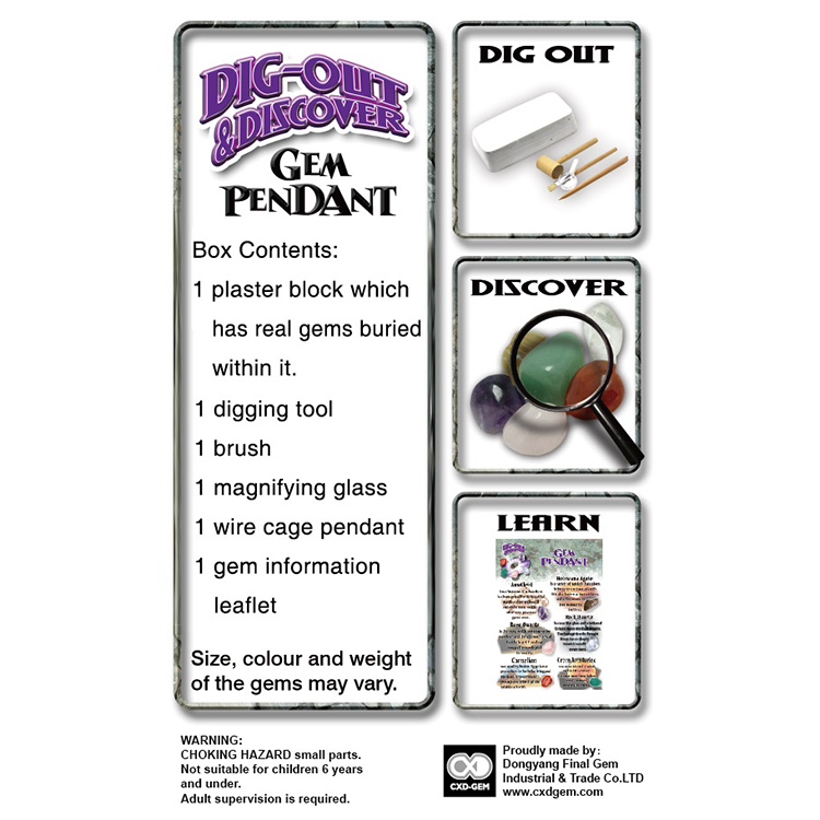 Väljakaevamiskomplekt "Poolvääriskivid"