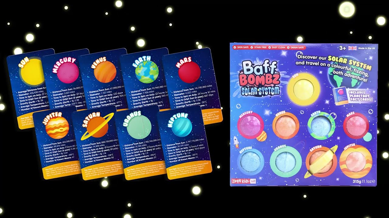 BaffBombz Vannipommid "Päikesesüsteem"