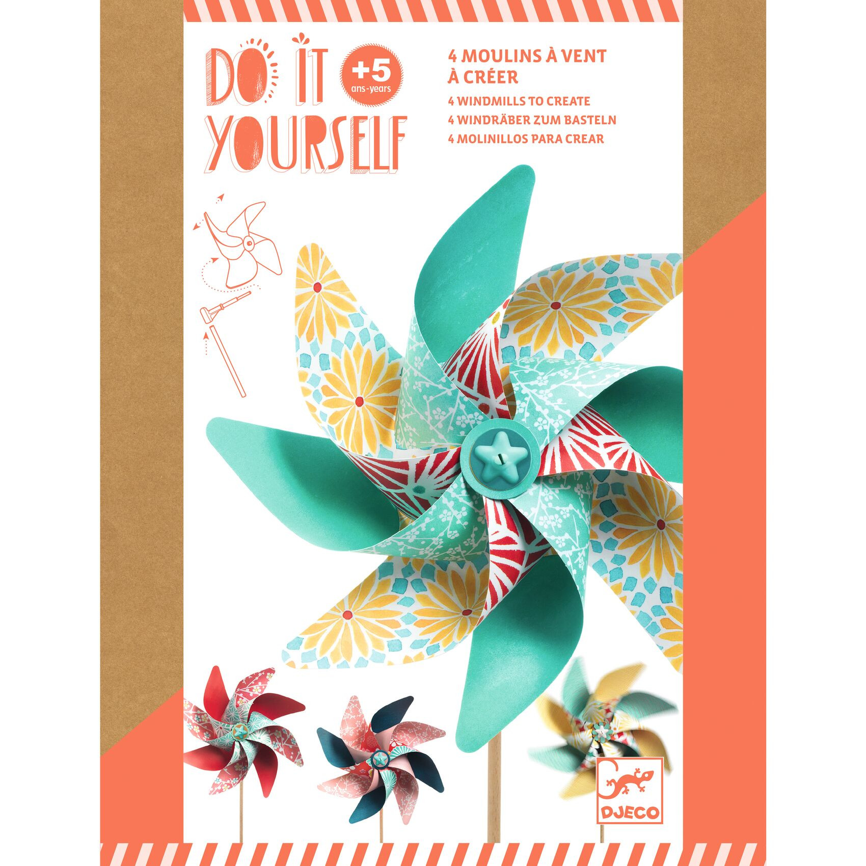 DJECO Tuuleveskite meisterdamiskomplekt Lilled
