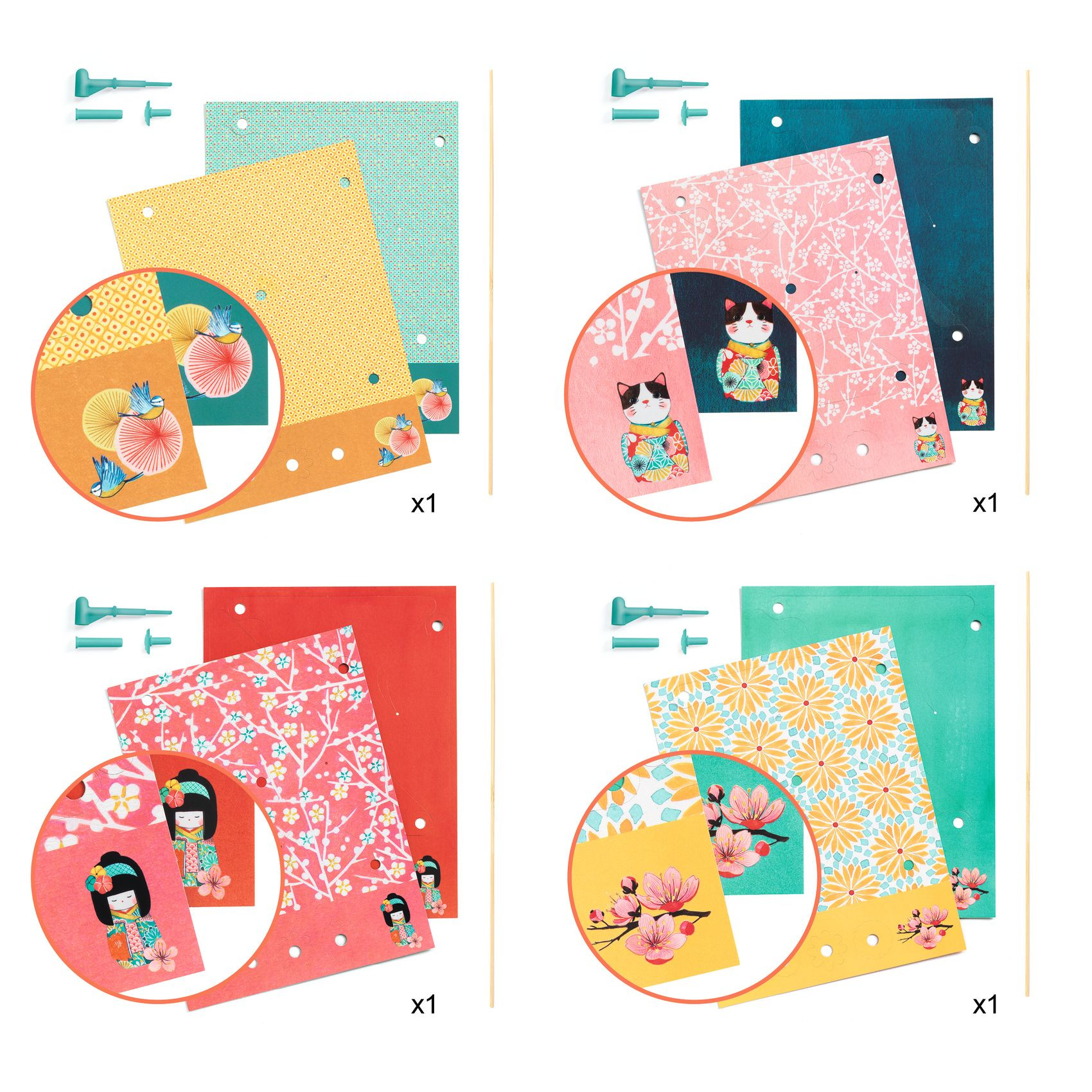 DJECO Tuuleveskite meisterdamiskomplekt Lilled