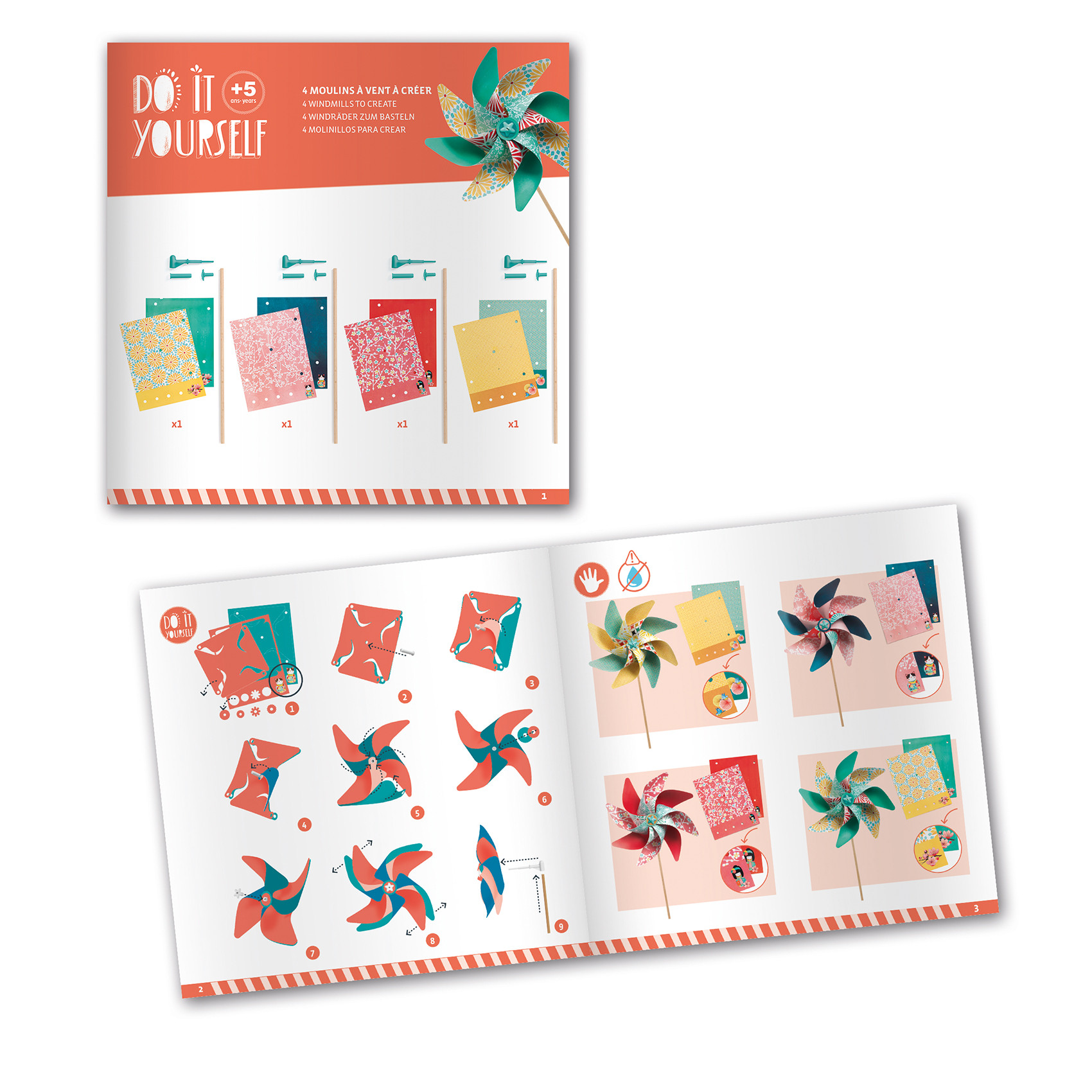 DJECO Tuuleveskite meisterdamiskomplekt Lilled