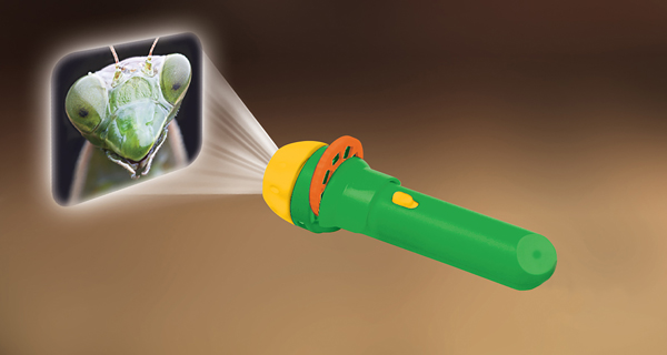 Taskulamp-projektor "Putukad"