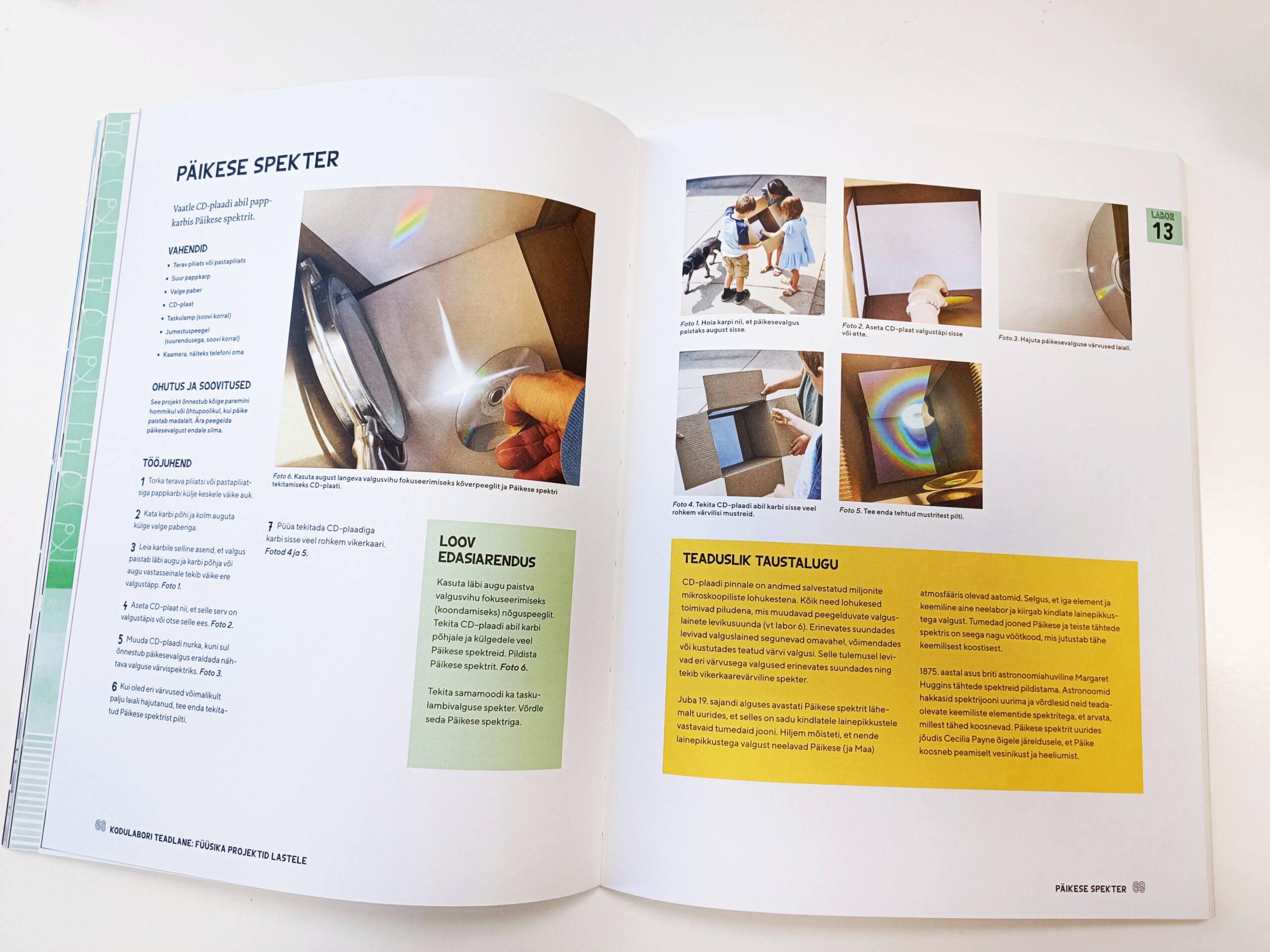 Raamat "Kodulabori teadlane. Füüsika. Projektid lastele"