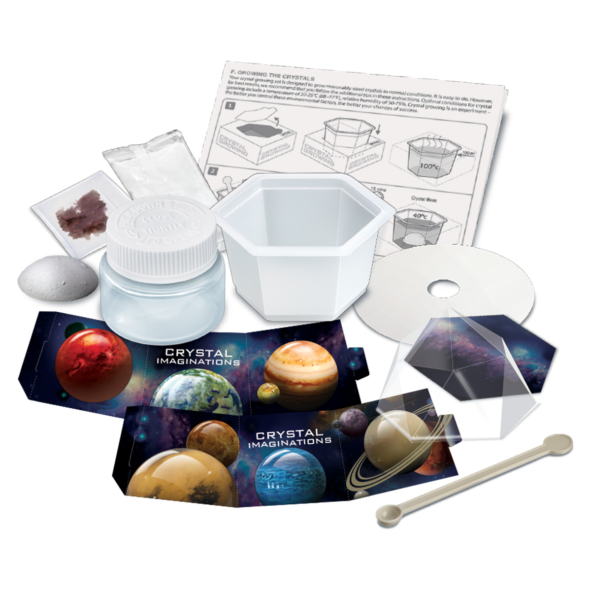 Kristalli kasvatamine punane