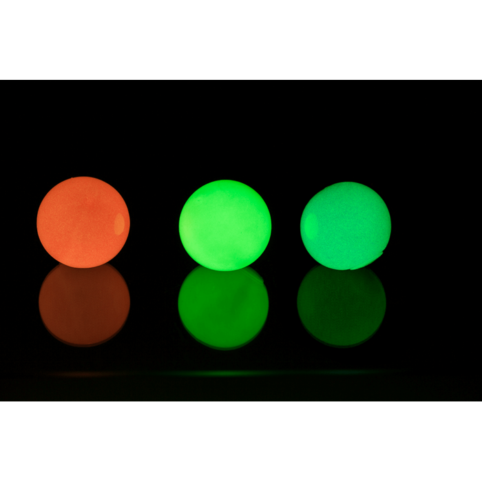 Pimedas helendavad stressipallid