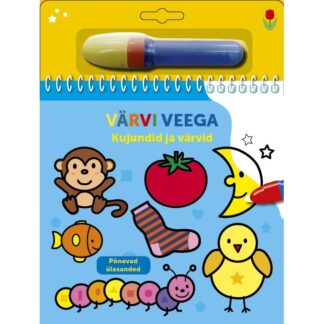 Raamat "Värvi veega. Kujundid ja värvid"