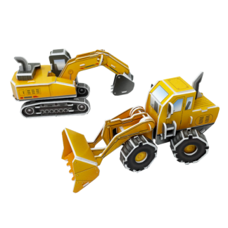 3D pusle "Buldooser ja ekskavaator"
