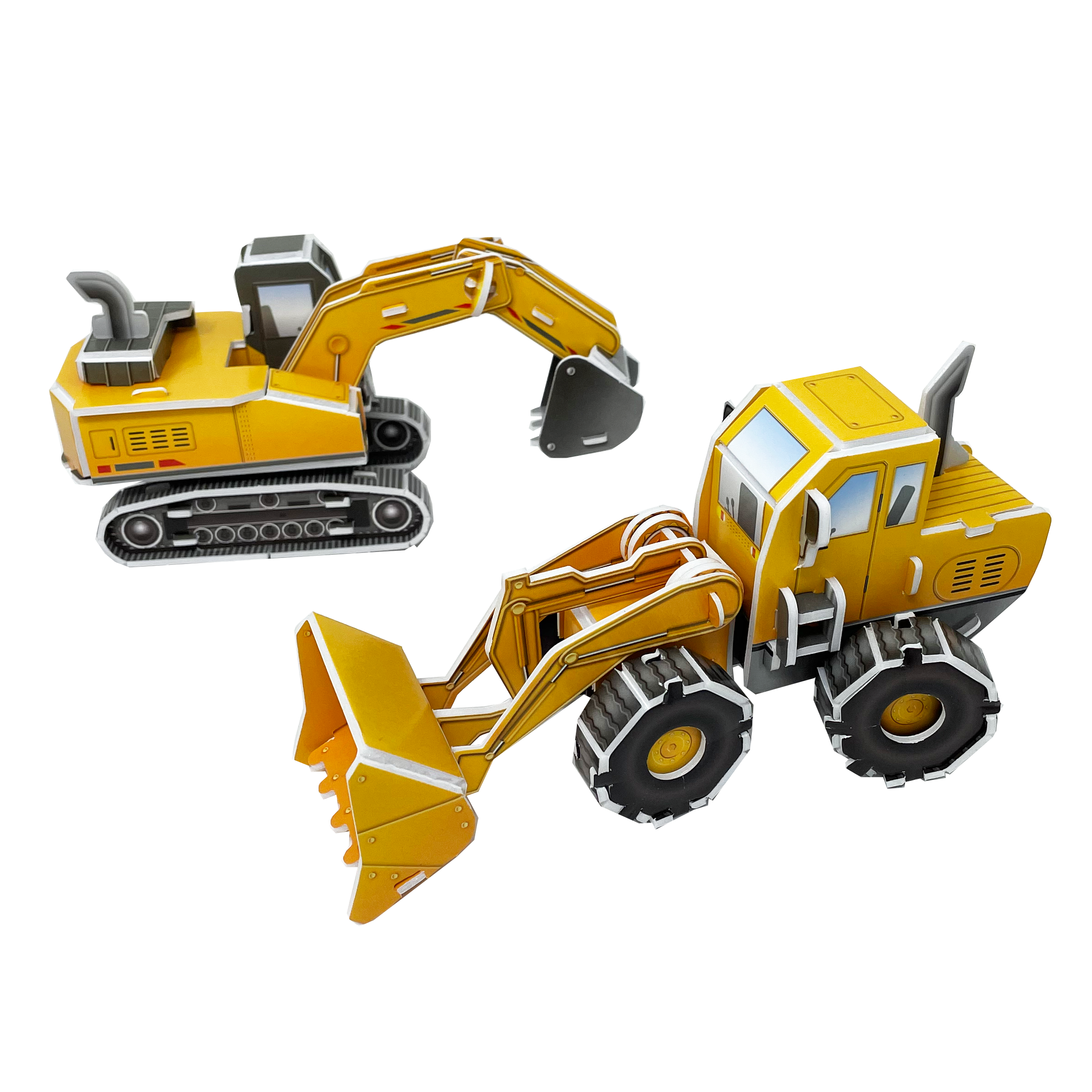 3D pusle "Buldooser ja ekskavaator"