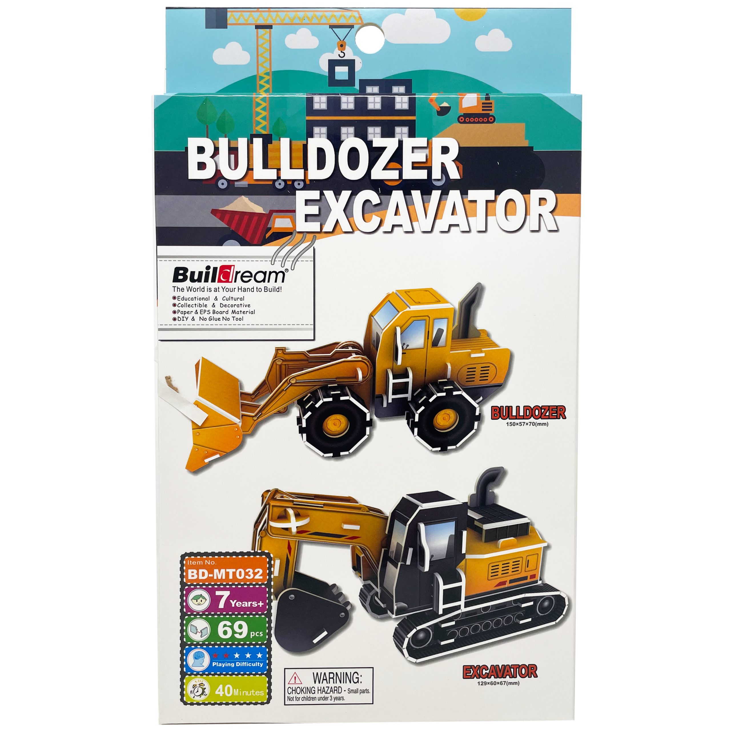 3D pusle "Buldooser ja ekskavaator"