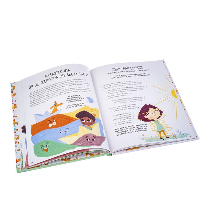 Raamat "Meelerahu raamat lastele. Teadveloleku (mindfulness) harjutused"