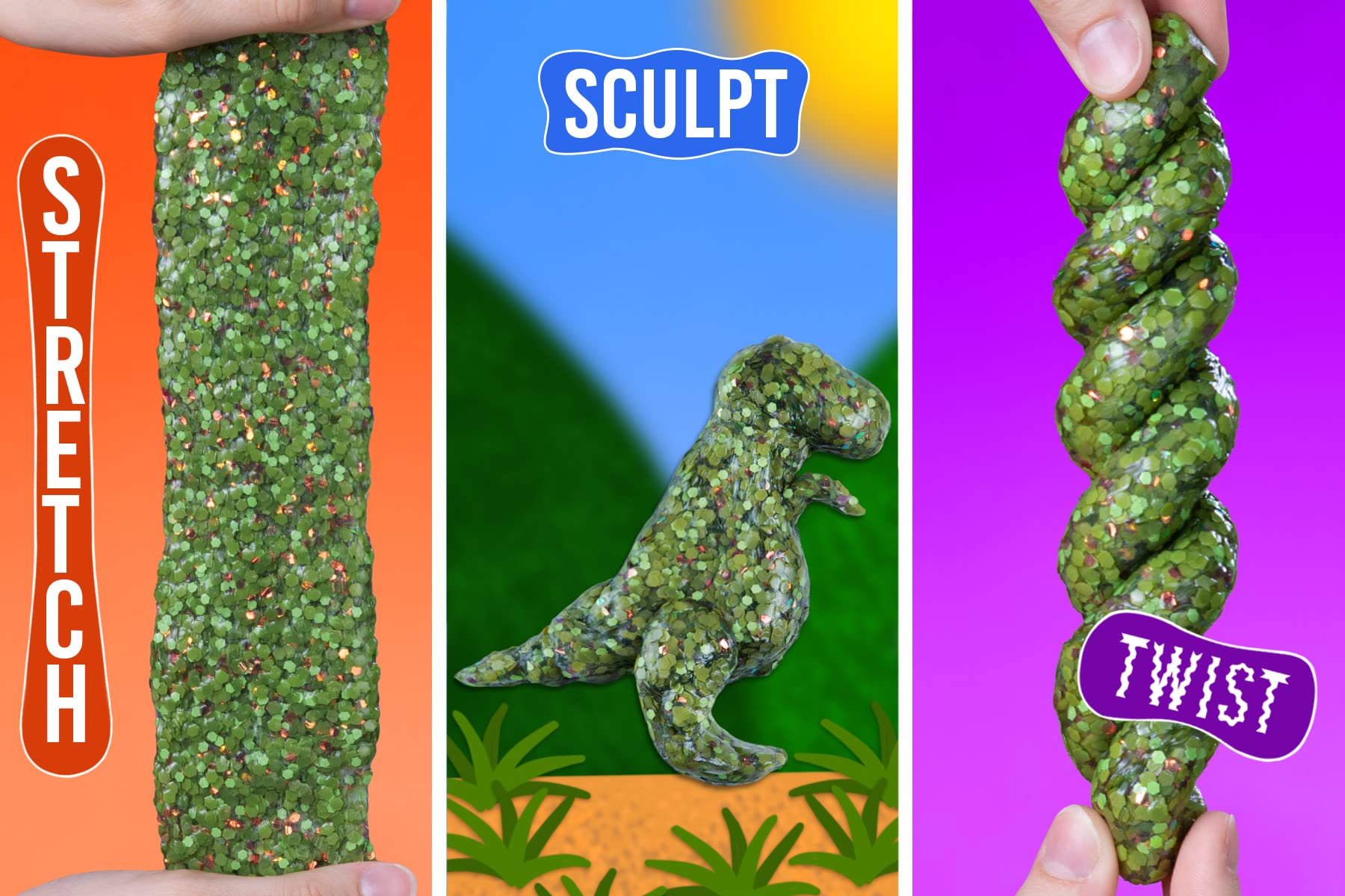 Nutikas Plastiliin "Dinosauruse soomused"