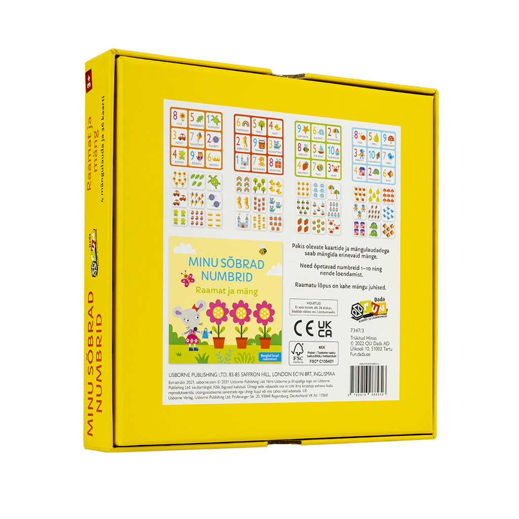 Raamat ja mäng "Minu sõbrad numbrid"