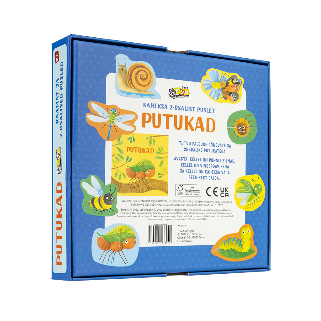 Raamat ja pusle "Putukad"